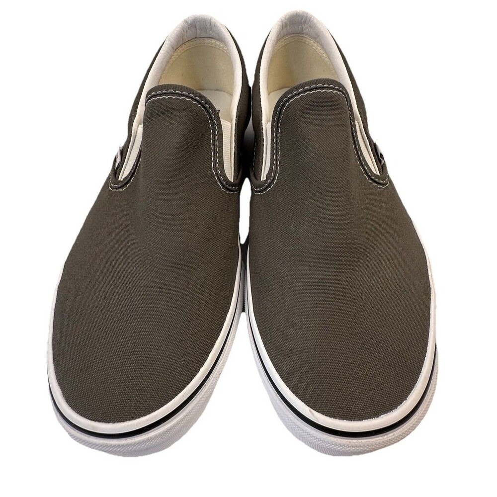 Vans Classic Slip-On Canvas Sneaker Charcoal Size 10.5